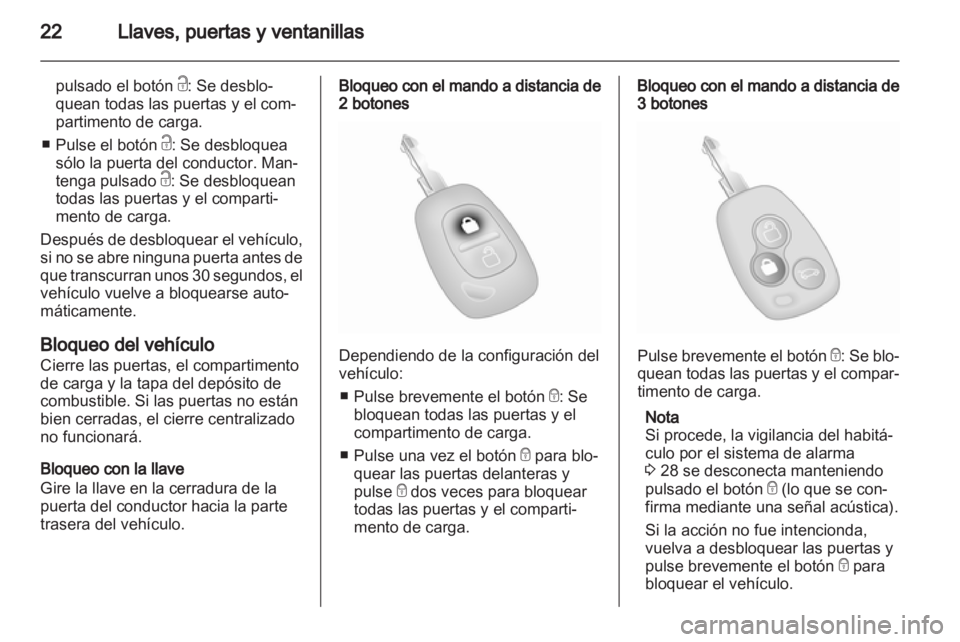 OPEL VIVARO 2013  Manual de Instrucciones (in Spanish) 
