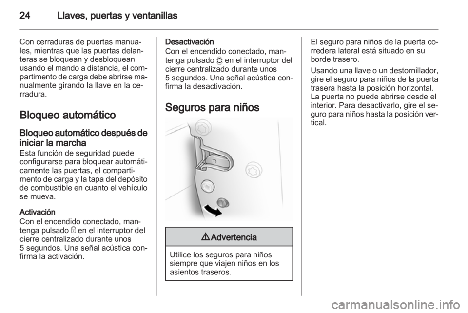 OPEL VIVARO 2013  Manual de Instrucciones (in Spanish) 