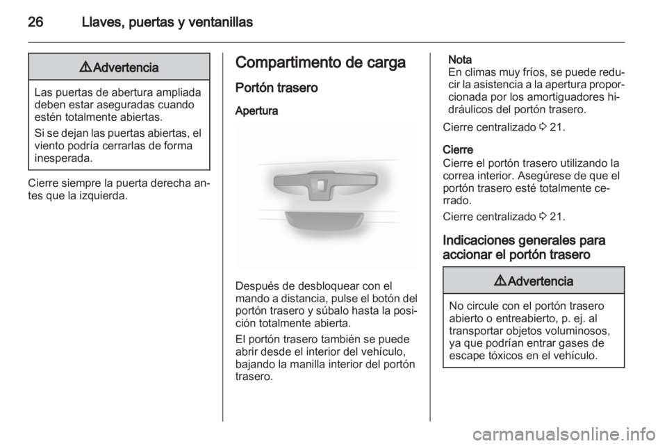 OPEL VIVARO 2013  Manual de Instrucciones (in Spanish) 