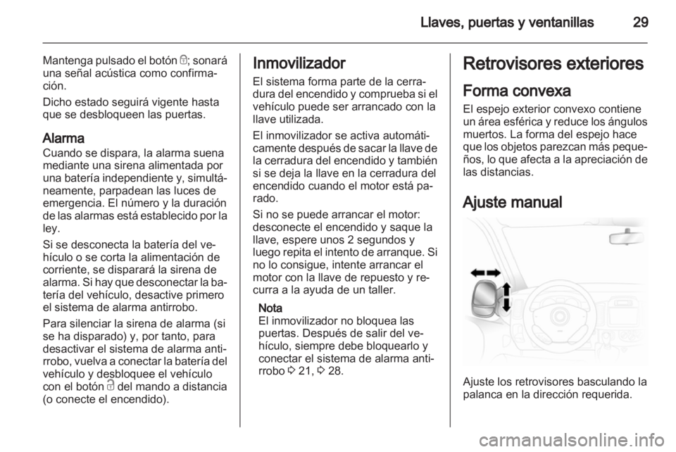 OPEL VIVARO 2013  Manual de Instrucciones (in Spanish) 