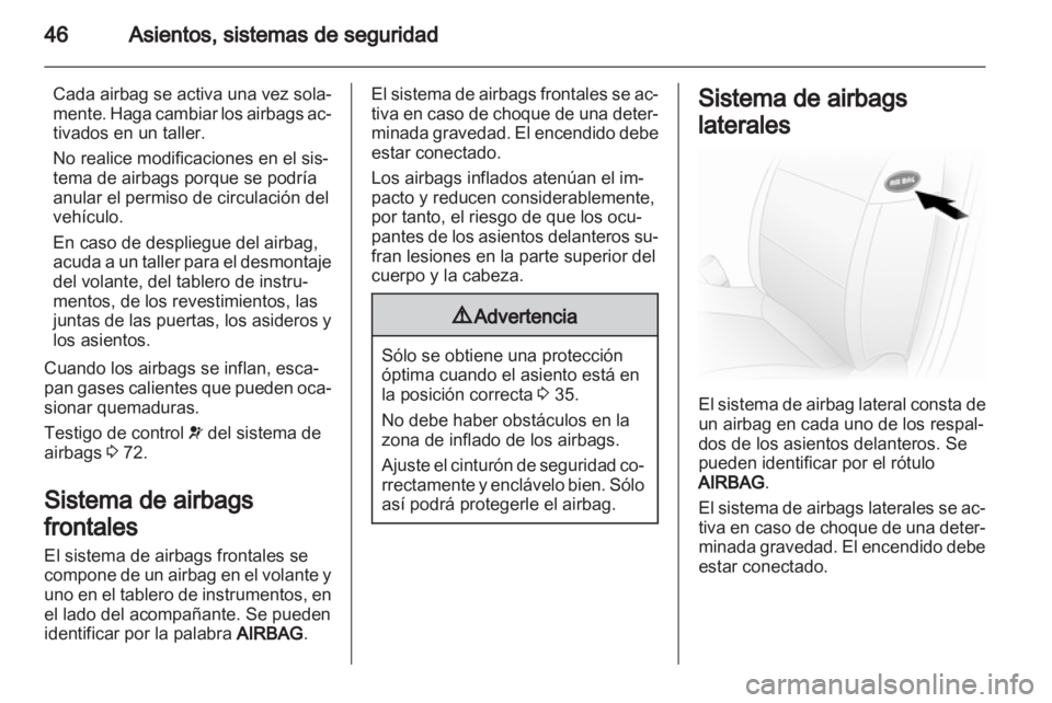 OPEL VIVARO 2013  Manual de Instrucciones (in Spanish) 