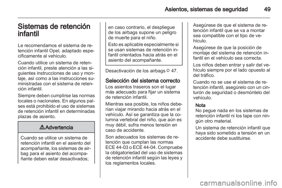 OPEL VIVARO 2013  Manual de Instrucciones (in Spanish) 