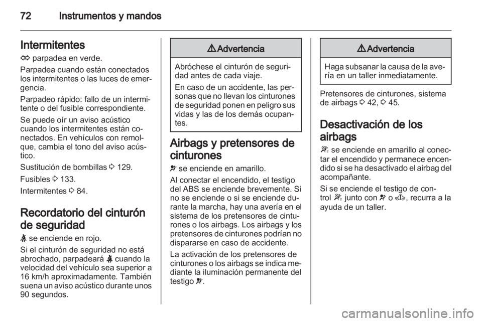 OPEL VIVARO 2013  Manual de Instrucciones (in Spanish) 