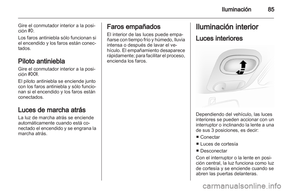 OPEL VIVARO 2013  Manual de Instrucciones (in Spanish) 