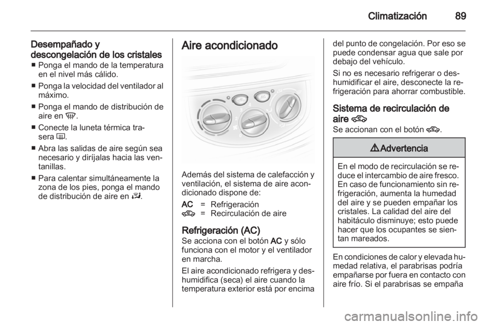 OPEL VIVARO 2013  Manual de Instrucciones (in Spanish) 