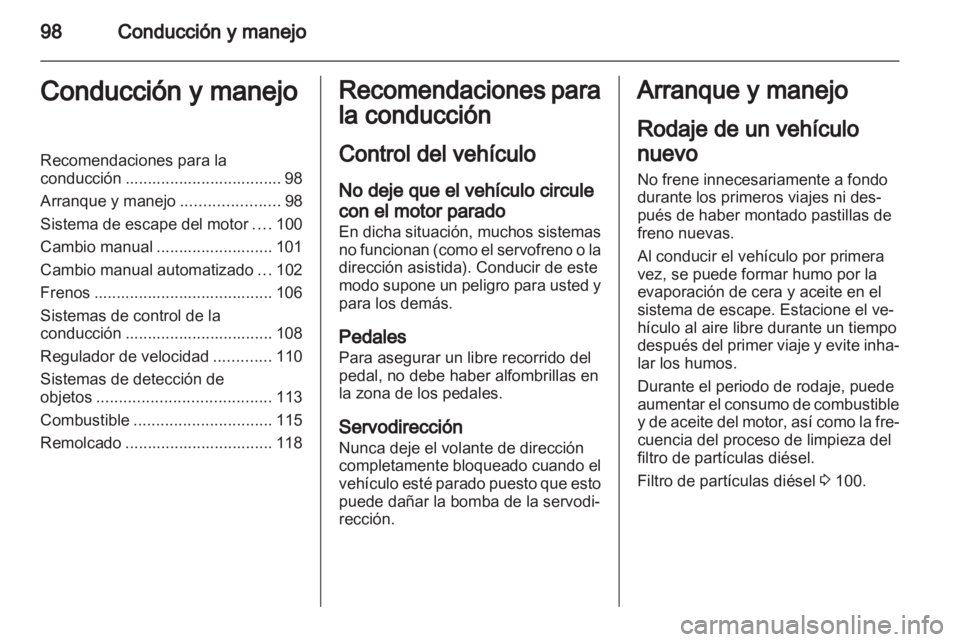 OPEL VIVARO 2013  Manual de Instrucciones (in Spanish) 