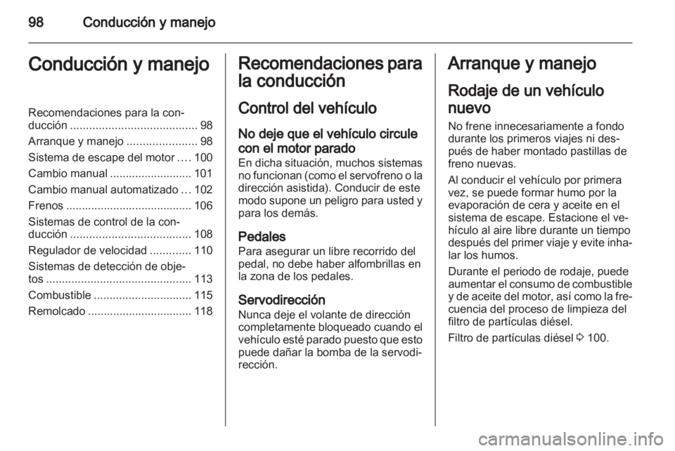 OPEL VIVARO 2013.5  Manual de Instrucciones (in Spanish) 