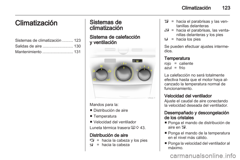 OPEL ZAFIRA 2010  Manual de Instrucciones (in Spanish) 