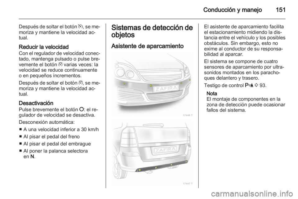 OPEL ZAFIRA 2010  Manual de Instrucciones (in Spanish) 