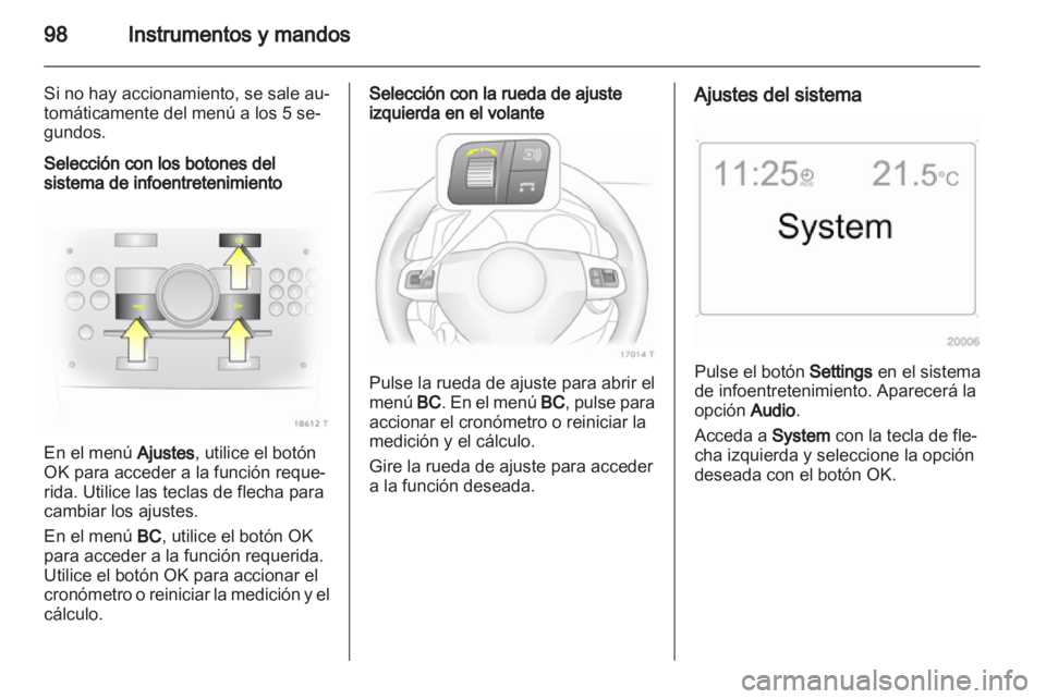 OPEL ZAFIRA 2010  Manual de Instrucciones (in Spanish) 