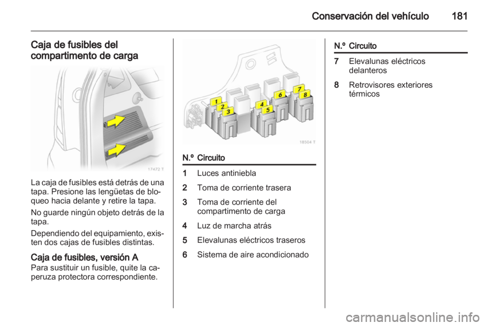OPEL ZAFIRA 2010.5  Manual de Instrucciones (in Spanish) 