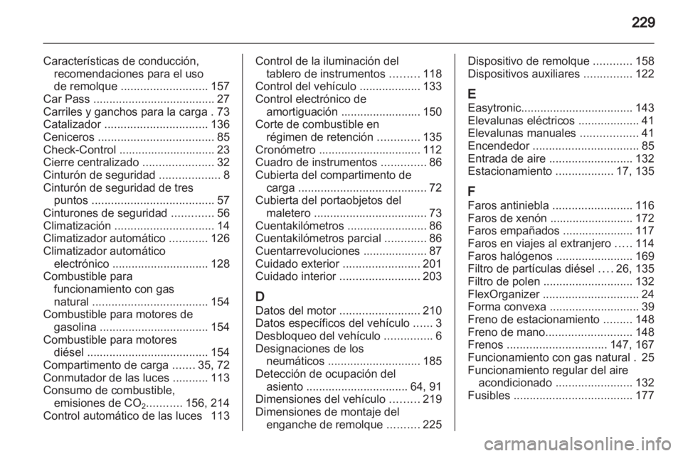 OPEL ZAFIRA 2010.5  Manual de Instrucciones (in Spanish) 