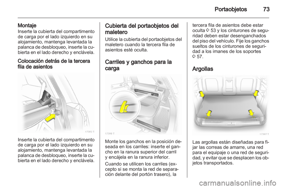 OPEL ZAFIRA 2010.5  Manual de Instrucciones (in Spanish) 