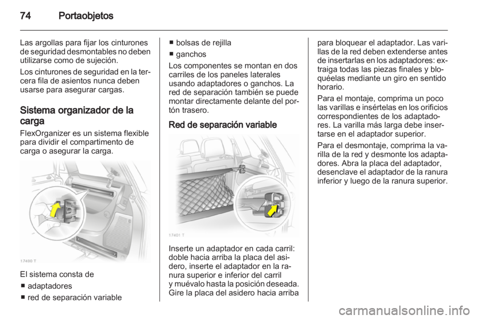 OPEL ZAFIRA 2010.5  Manual de Instrucciones (in Spanish) 