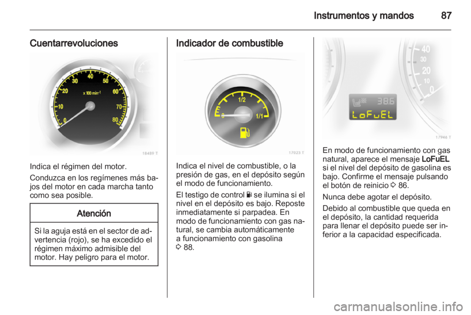 OPEL ZAFIRA 2010.5  Manual de Instrucciones (in Spanish) 