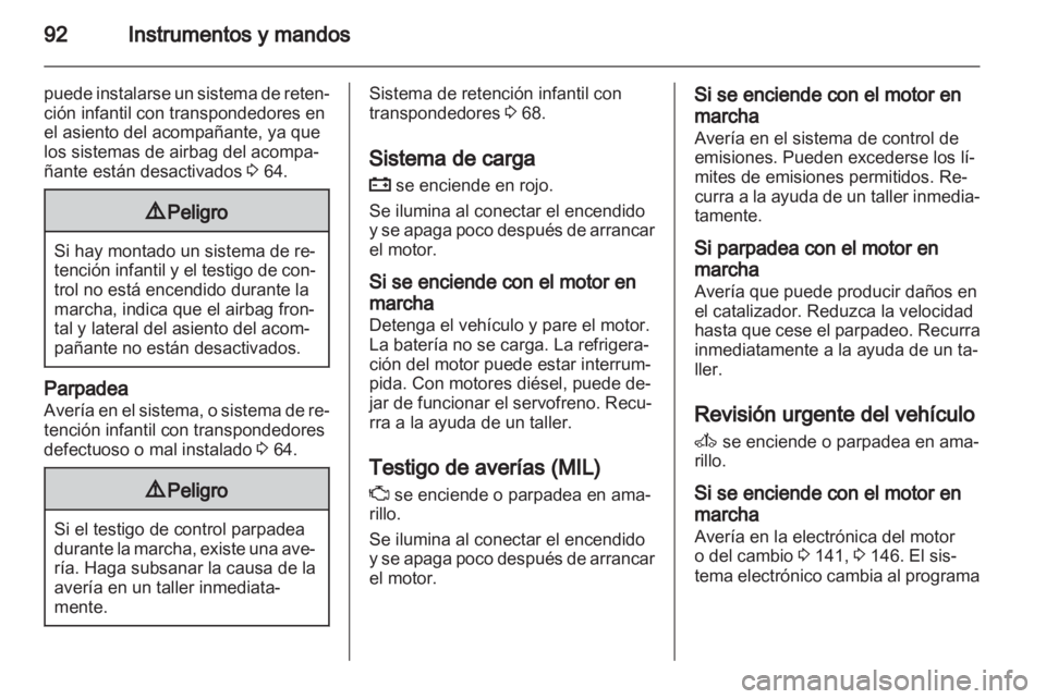 OPEL ZAFIRA 2010.5  Manual de Instrucciones (in Spanish) 