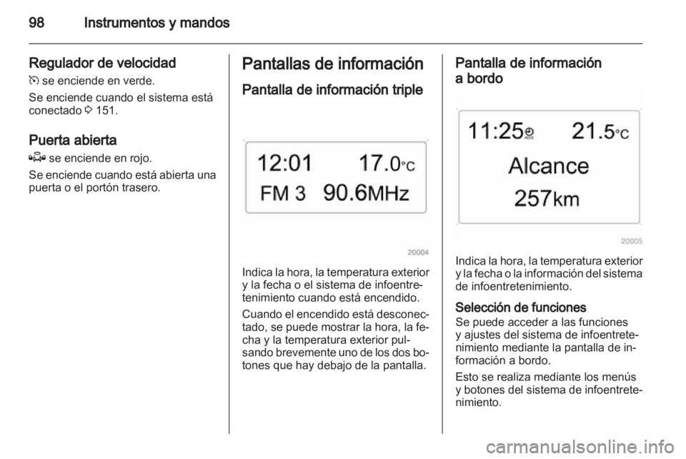 OPEL ZAFIRA 2010.5  Manual de Instrucciones (in Spanish) 