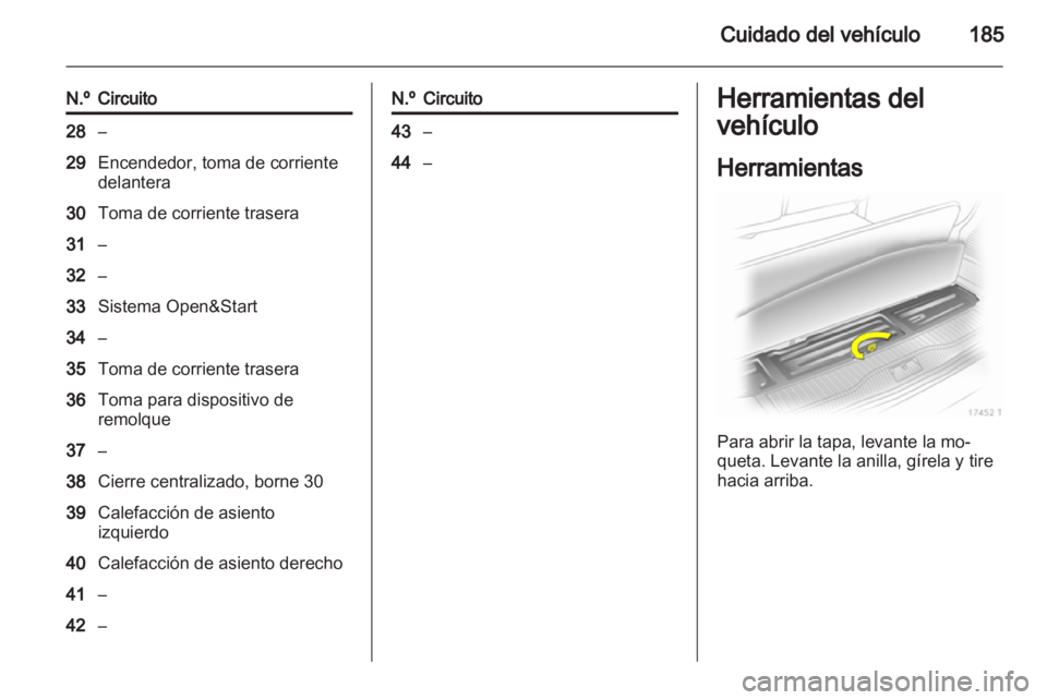 OPEL ZAFIRA 2011  Manual de Instrucciones (in Spanish) 