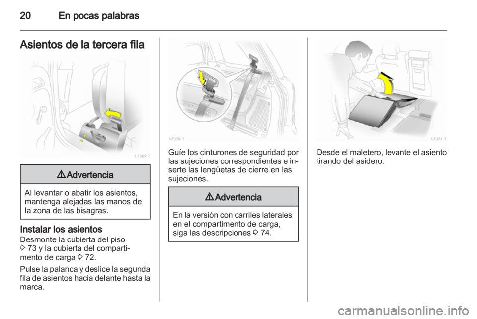 OPEL ZAFIRA 2011  Manual de Instrucciones (in Spanish) 