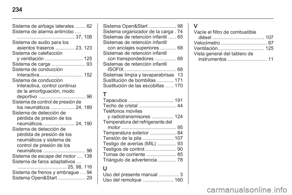 OPEL ZAFIRA 2011  Manual de Instrucciones (in Spanish) 
