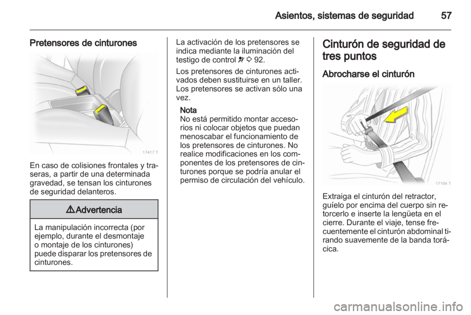 OPEL ZAFIRA 2011  Manual de Instrucciones (in Spanish) 