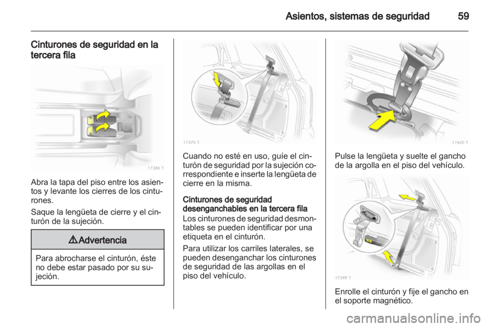 OPEL ZAFIRA 2011  Manual de Instrucciones (in Spanish) 
