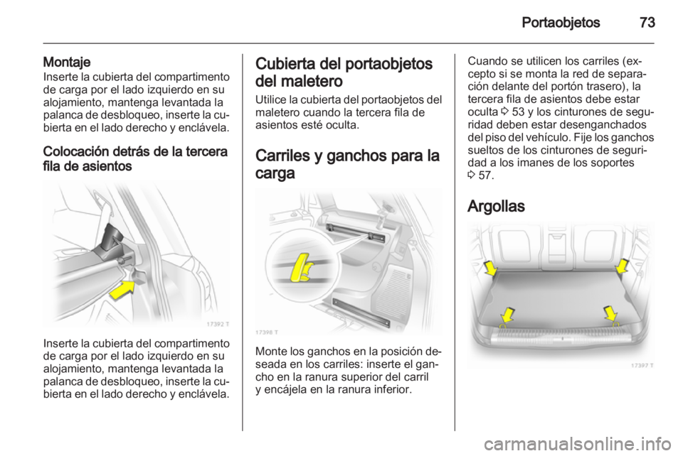 OPEL ZAFIRA 2011  Manual de Instrucciones (in Spanish) 