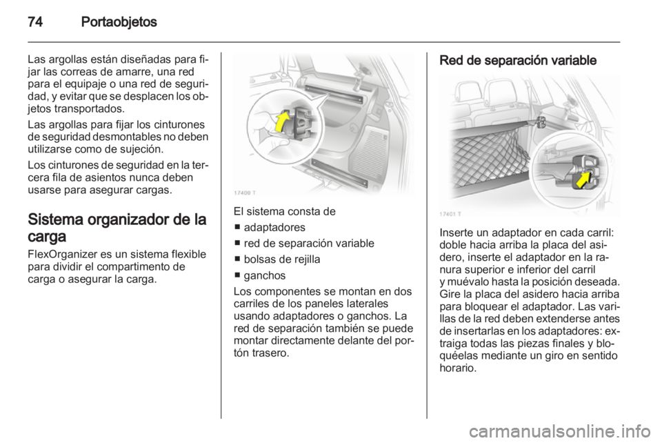 OPEL ZAFIRA 2011  Manual de Instrucciones (in Spanish) 