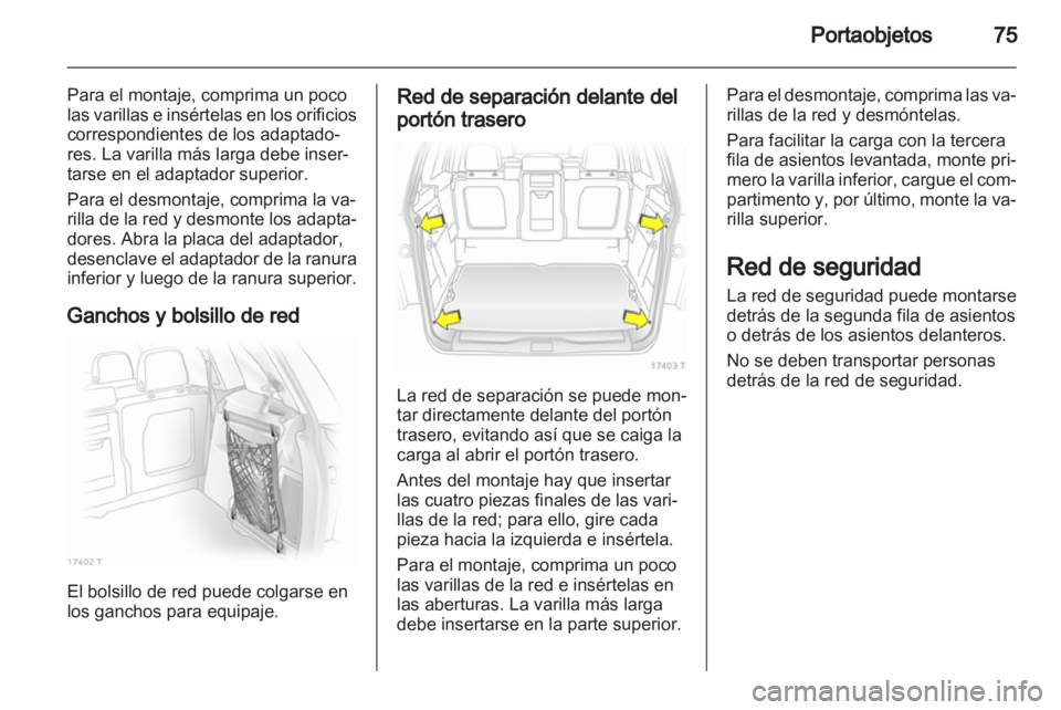 OPEL ZAFIRA 2011  Manual de Instrucciones (in Spanish) 