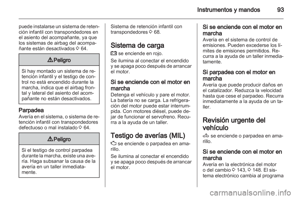 OPEL ZAFIRA 2011  Manual de Instrucciones (in Spanish) 