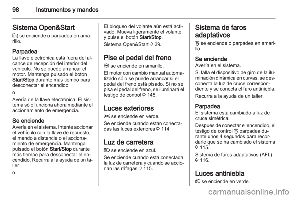 OPEL ZAFIRA 2011  Manual de Instrucciones (in Spanish) 