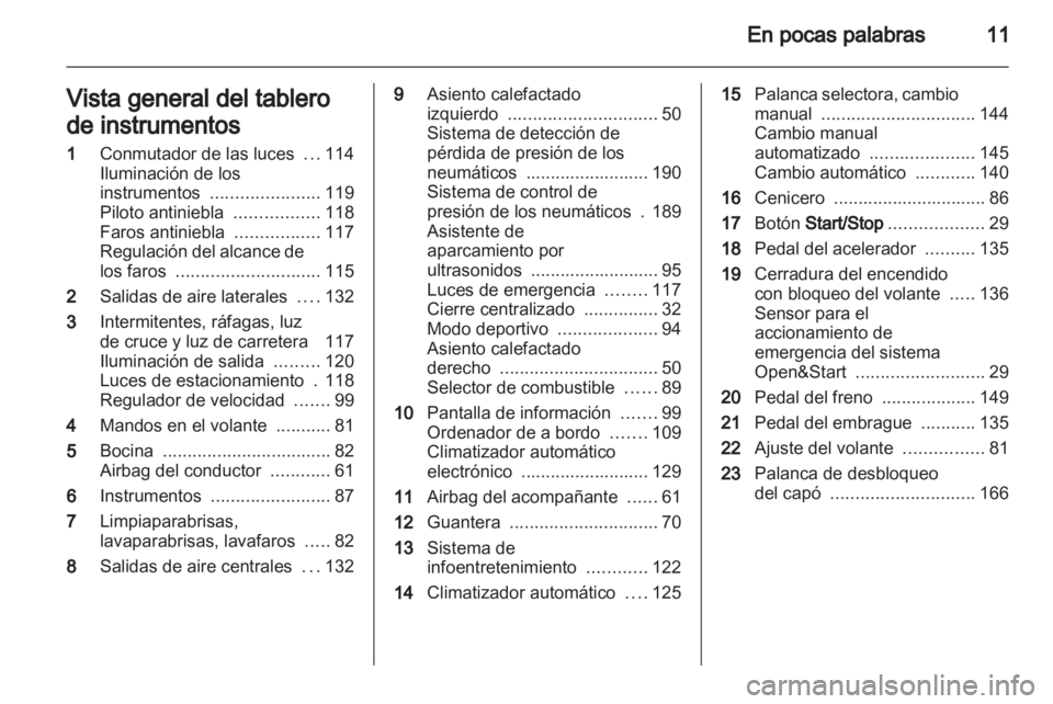 OPEL ZAFIRA 2011.5  Manual de Instrucciones (in Spanish) 