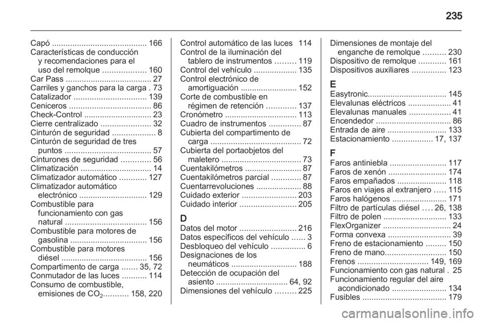 OPEL ZAFIRA 2011.5  Manual de Instrucciones (in Spanish) 