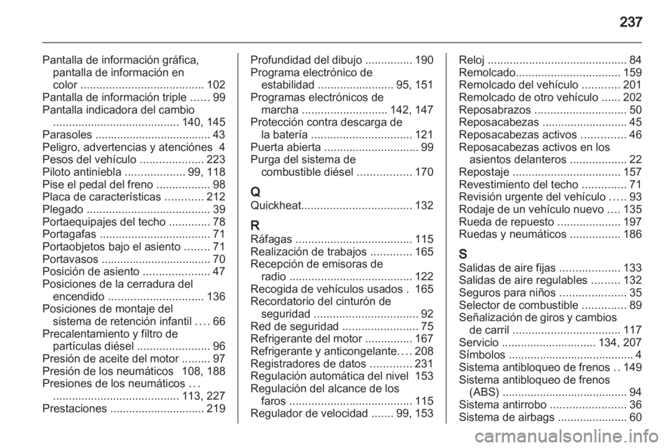 OPEL ZAFIRA 2011.5  Manual de Instrucciones (in Spanish) 