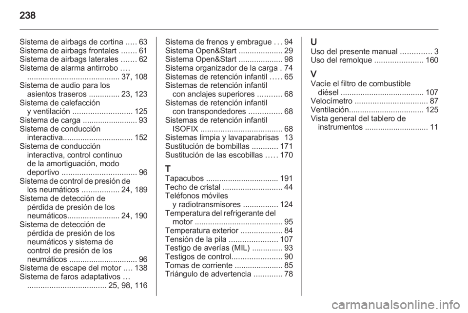 OPEL ZAFIRA 2011.5  Manual de Instrucciones (in Spanish) 