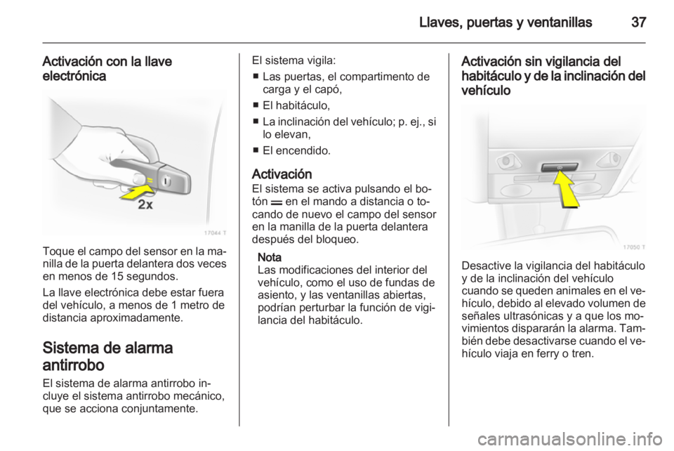 OPEL ZAFIRA 2011.5  Manual de Instrucciones (in Spanish) 