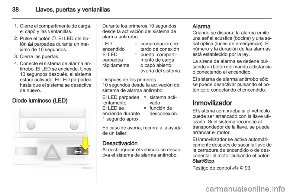 OPEL ZAFIRA 2011.5  Manual de Instrucciones (in Spanish) 