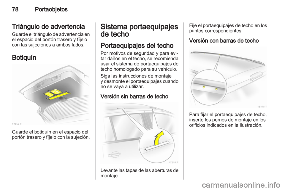 OPEL ZAFIRA 2011.5  Manual de Instrucciones (in Spanish) 