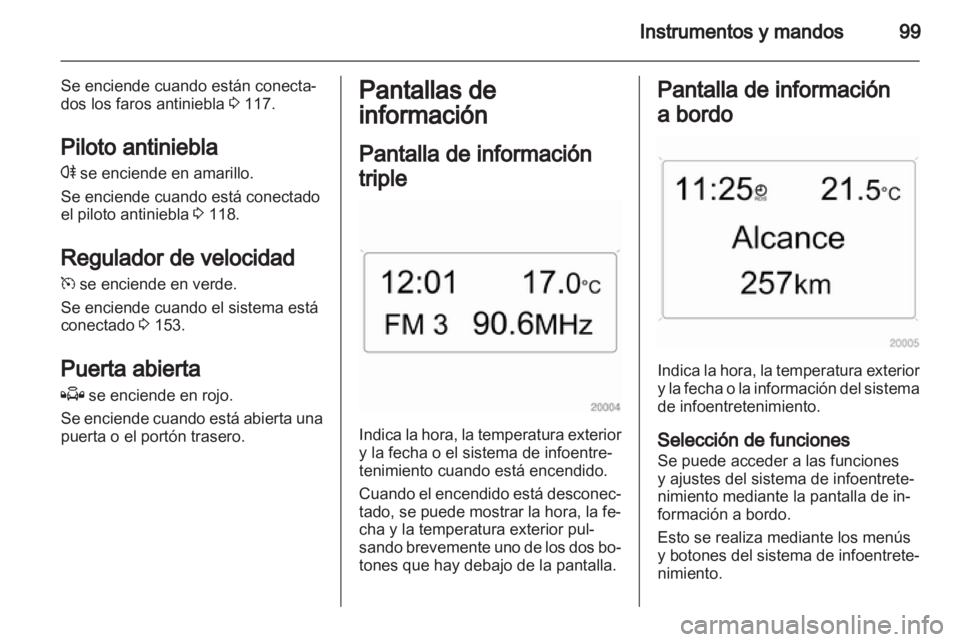 OPEL ZAFIRA 2011.5  Manual de Instrucciones (in Spanish) 