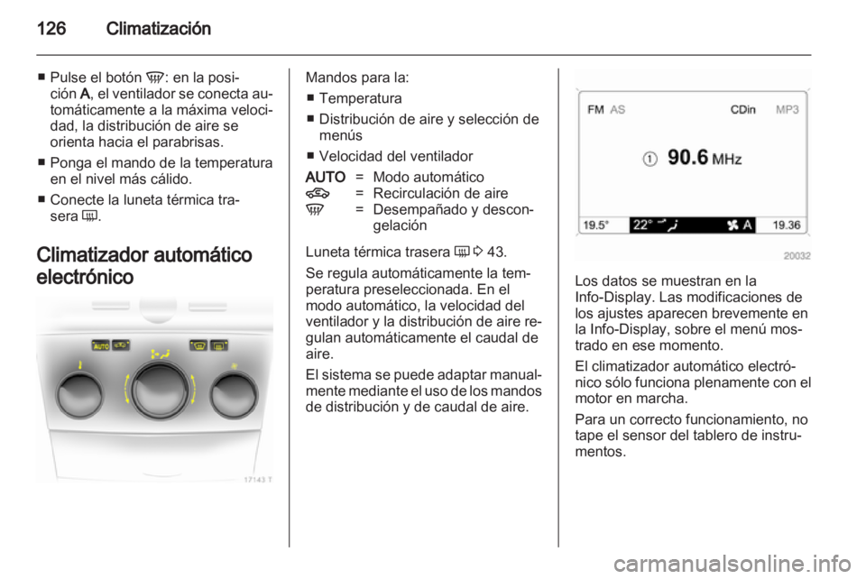 OPEL ZAFIRA 2012  Manual de Instrucciones (in Spanish) 
