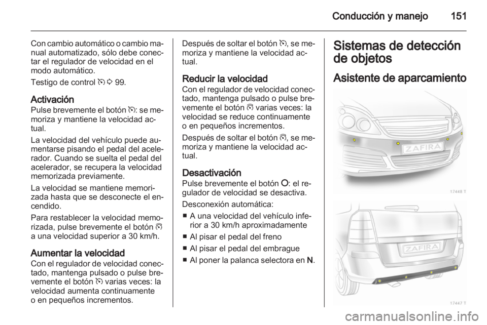 OPEL ZAFIRA 2012  Manual de Instrucciones (in Spanish) 