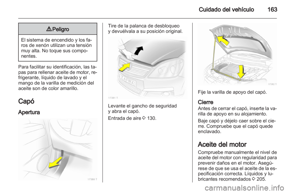 OPEL ZAFIRA 2012  Manual de Instrucciones (in Spanish) 