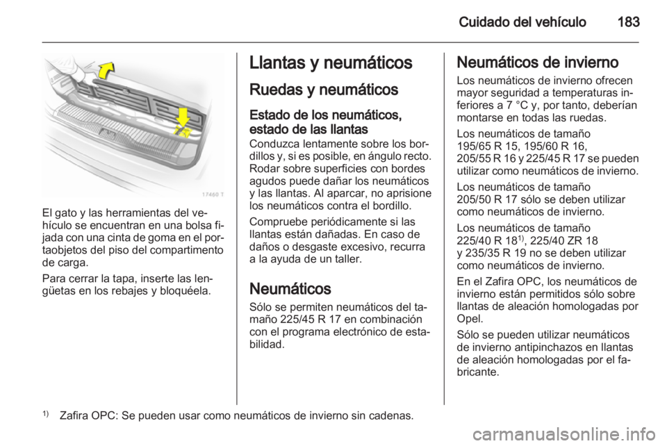 OPEL ZAFIRA 2012  Manual de Instrucciones (in Spanish) 
