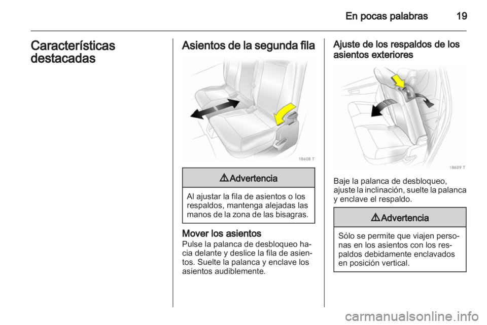 OPEL ZAFIRA 2012  Manual de Instrucciones (in Spanish) 