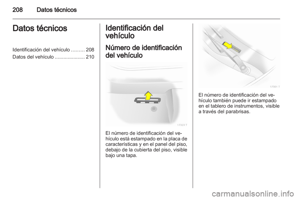 OPEL ZAFIRA 2012  Manual de Instrucciones (in Spanish) 