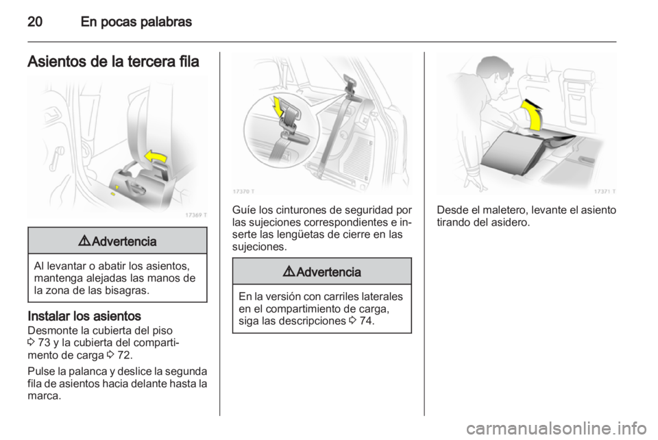 OPEL ZAFIRA 2012  Manual de Instrucciones (in Spanish) 