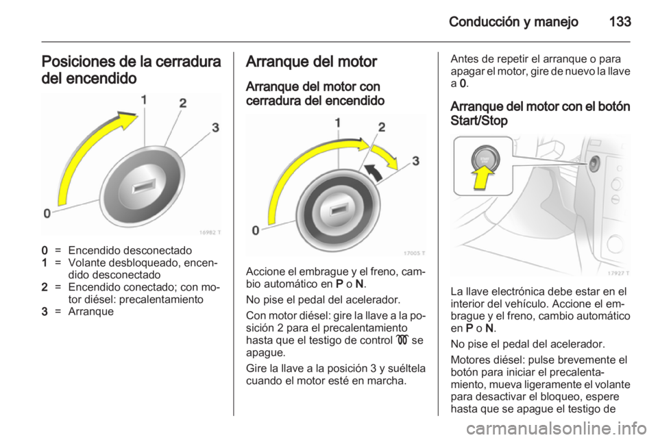 OPEL ZAFIRA 2013  Manual de Instrucciones (in Spanish) 