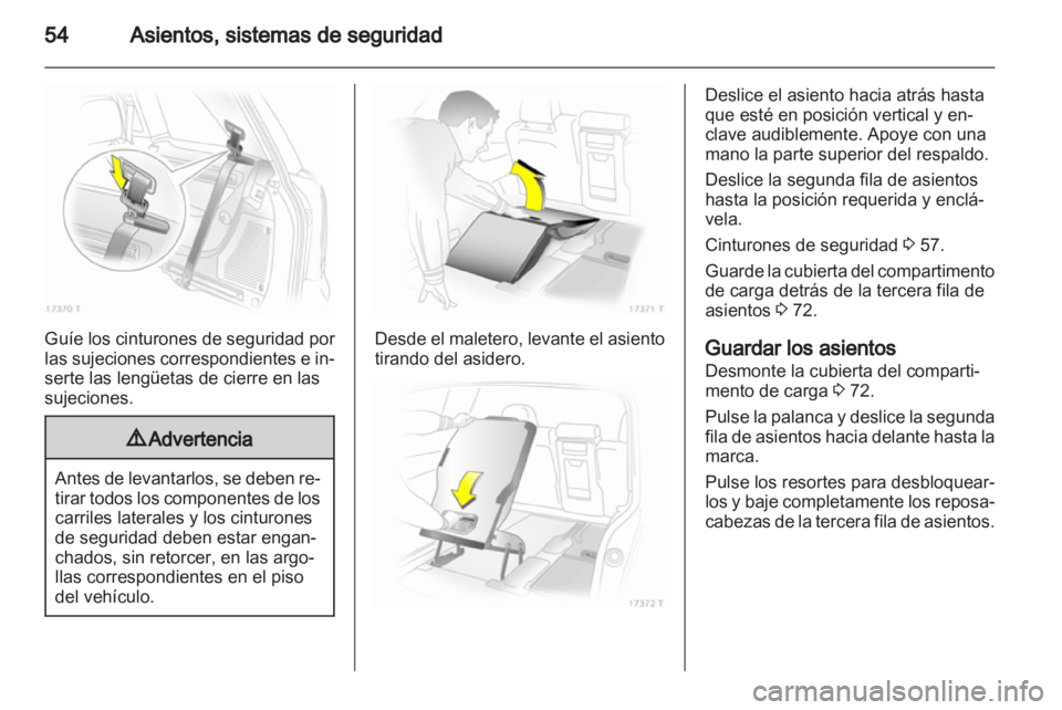 OPEL ZAFIRA 2013  Manual de Instrucciones (in Spanish) 
