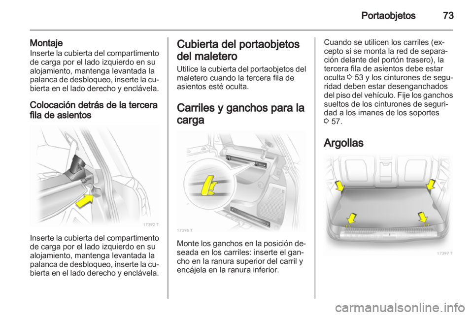 OPEL ZAFIRA 2013  Manual de Instrucciones (in Spanish) 