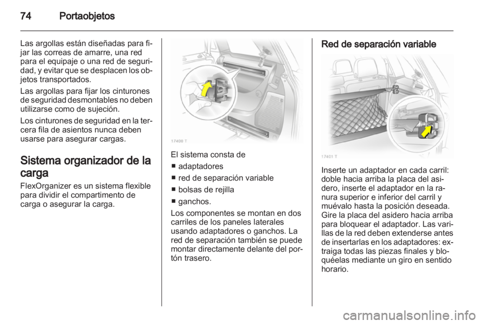 OPEL ZAFIRA 2013  Manual de Instrucciones (in Spanish) 